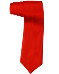 48 Pieces Mens Red Wide Neck Tie - Neckties