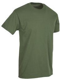 Mens Plus Size Cotton Short Sleeve T Shirts Army Green Size 3xl
