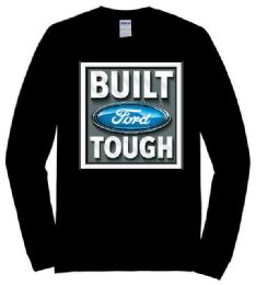 6 Pieces Built Ford Tough Black Color Long Sleeve T-Shirt Pluss Size - Mens T-Shirts