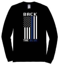6 Pieces Black Color LonG-Sleeve T-Shirt Black The Blue Plus - Mens T-Shirts