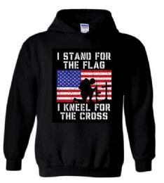 6 Pieces 3xl Hoody Stand Flag Kneel Cross Hoodies - Mens Sweat Shirt