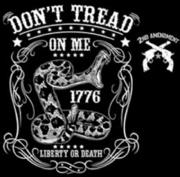 24 Pieces Shirt Transfer Liberty Or Death With Crest Don't Tread on - Mens T-Shirts