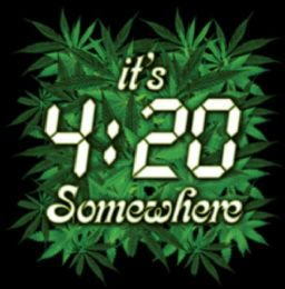 24 Wholesale It's 4:20 Somewhere Marijuana Leaf Heat Shirt Transfers