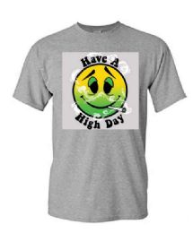 12 Wholesale Have A High Day Sports Gray Tshirt Xl Only