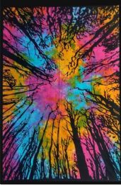 5 Wholesale Tie Dye Forest Sky Tapestry