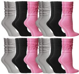 Yacht & Smith Slouch Socks For Women, Assorted Colors Size 9-11 - Womens Scrunchie Sock