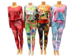12 Pieces Tie Dye Workout Yoga Workout Clothes - Womens Active Wear