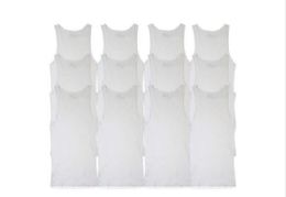 72 Units of Men's Classic Tank Tops In White Size S - Mens T-Shirts
