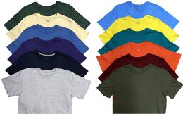 Mens Plus Size Cotton Crew Neck Short Sleeve T Shirt, Assorted Colors, Size 7xlarge