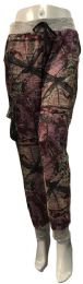 12 Pieces Camo Jogging Pants With Waist Tie Assorted Size - Womens Leggings