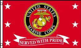 12 Wholesale United States Marine Corp Served With Pride Flag