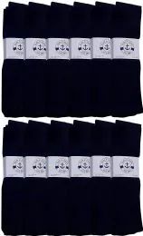 60 of Yacht & Smith 30 Inch Wholesale Men's Long Tube Socks, Cotton Sport Tube Socks Size 10-13 (navy Blue, 60)