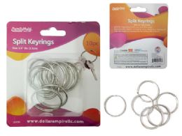 96 Pieces 10 Pc Split Keyrings - Key Chains