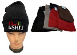 36 Pieces Don't Ask Me 4 Shit Mix Winter Hat - Winter Beanie Hats