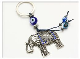 96 Pieces Elephant Evil Eye Keychain - Key Chains