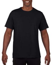 Mens Black Cotton Crew Neck T Shirt Size Medium
