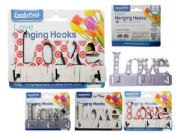 144 Units of Love Hanging Hooks 3pc - Hooks