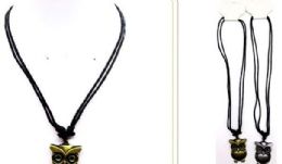 60 Pieces Metal Owl Necklace - Necklace