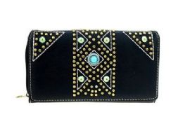 5 Pieces Montana West Aztec Collection Secretary Style Wallet - Wallets & Handbags