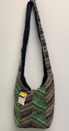 10 Wholesale Nepal Handmade Hobo Bag Diagonal Patches