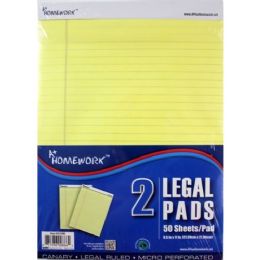 30 Units of Canary Legal Pads - Note Books & Writing Pads
