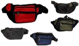 24 Wholesale Solid Color Fanny Pack