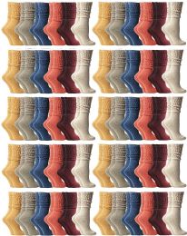 60 Wholesale Yacht & Smith Slouch Socks For Women, Assorted Earth Tone Sock Size 9-11