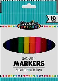 48 of Markers - Washable - 10Ct - Broad Tip