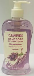 20 Pieces Clean Hands - 16.9oz  Antibacterial Liquid Hand Soap - Lavender - Hand Sanitizer