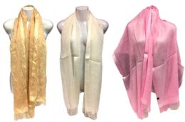 36 Pieces Scarves Scarf Solid Color - Womens Fashion Scarves