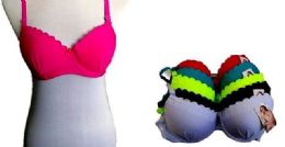 72 of Solid Color With Lace Bra