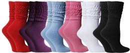 6 of Yacht & Smith Women's Assorted Colored Slouch Socks Size 9-11