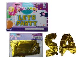 144 Pieces Lets Party Letter Balloons - Balloons & Balloon Holder