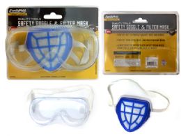 96 Wholesale Safety Goggle & Filter Mask