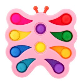 12 Wholesale Butterfly Push Pop Bubble Fidget Toy