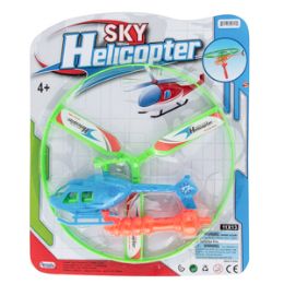 12 Wholesale Pull String Sky Helicopter