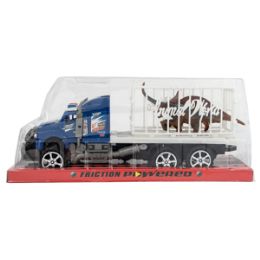 6 Wholesale Friction Powered Dinosaur Truck - 3 Piece Set