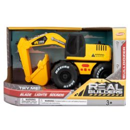 6 Wholesale LighT-Up Friction Powered Real Builders Construction Vehicle With Sound