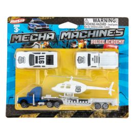 24 Wholesale Mecha Machines DiE-Cast Vehicles - 3 Piece Set