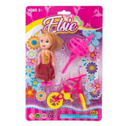 36 Wholesale Mini Elsie Doll - 3 Piece Set