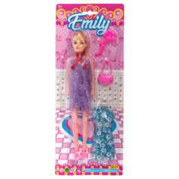 36 Wholesale Emily Doll - 4 Piece Set