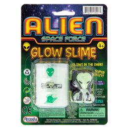 48 Units of Alien Glow Slime - 2 Piece Set - Slime & Squishees