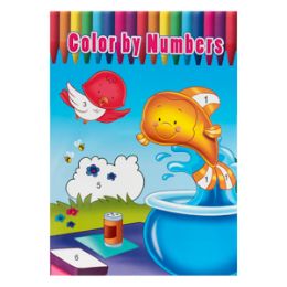 96 Wholesale Color By Numbers Coloring Book