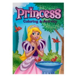 48 Wholesale Princess Coloring Activity Book