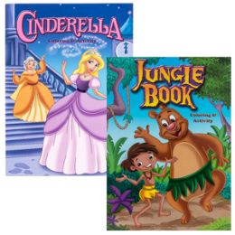 48 Wholesale Jungle Book And Cinderella Coloring Activity Book
