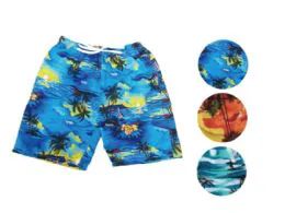 72 Units of Men Beach Shorts - Mens Bathing Suits