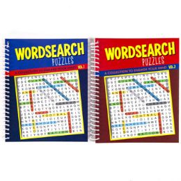 48 Wholesale Puzzle Book Find A Word Spiral 80 Pg 2 Asstd Counter Disp #7409