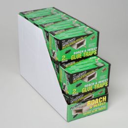 60 Units of Roach And Insect 2 Pk Glue Traps - Cleaning Supplies