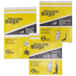 72 Wholesale Vacuum Bags 2pk Assorted Designed To Fit Eureka Upright