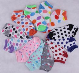 180 Pairs Women's Assorted Printed Ankle Socks - Womens Ankle Sock